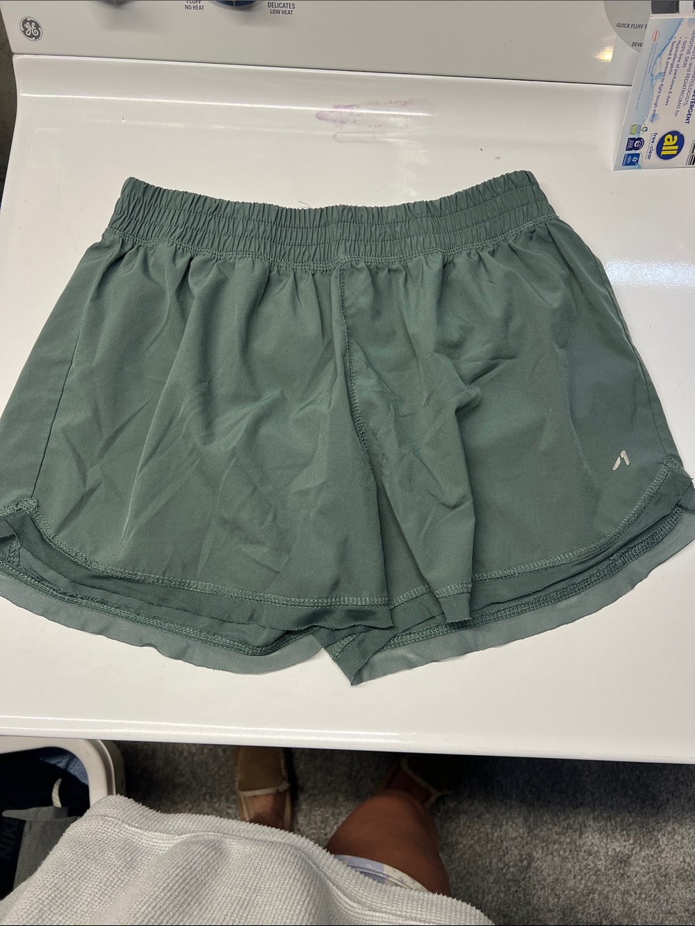 Women’s Athletic Shorts – Dusty Green